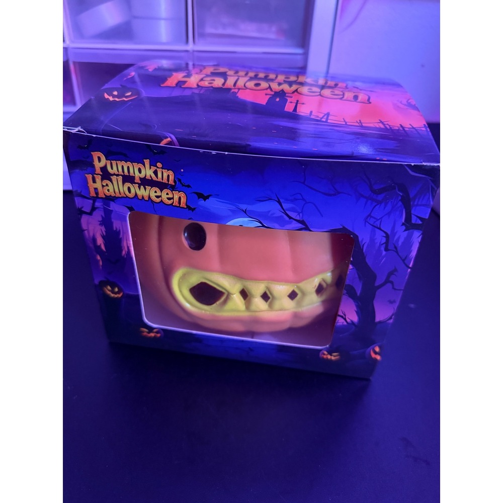 Jumbo 9" Pumpkin Halloween Squishy Toy Jack-O-Lantern